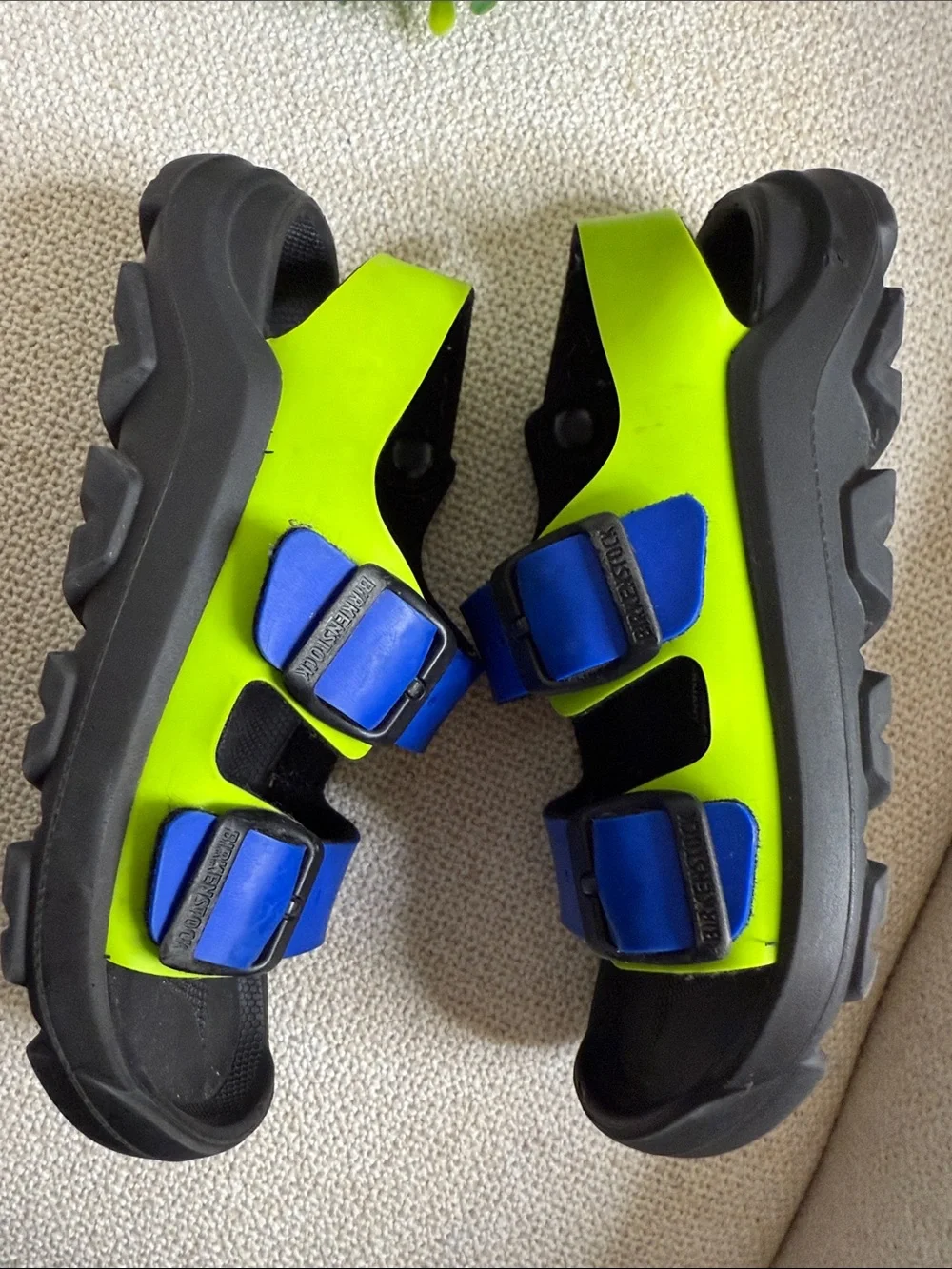 Birkenstock vibrant blue